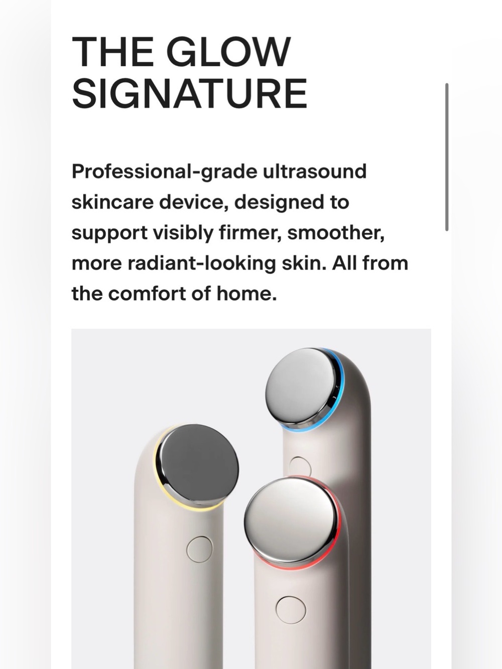 NIB Thome The Glow Signature Dual-Frequency Skincare Ultrasound & 4 Ampule Set - Picture 9 of 10